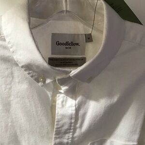 Goodfellow & Co Men's Classic White Button-Down Shirt